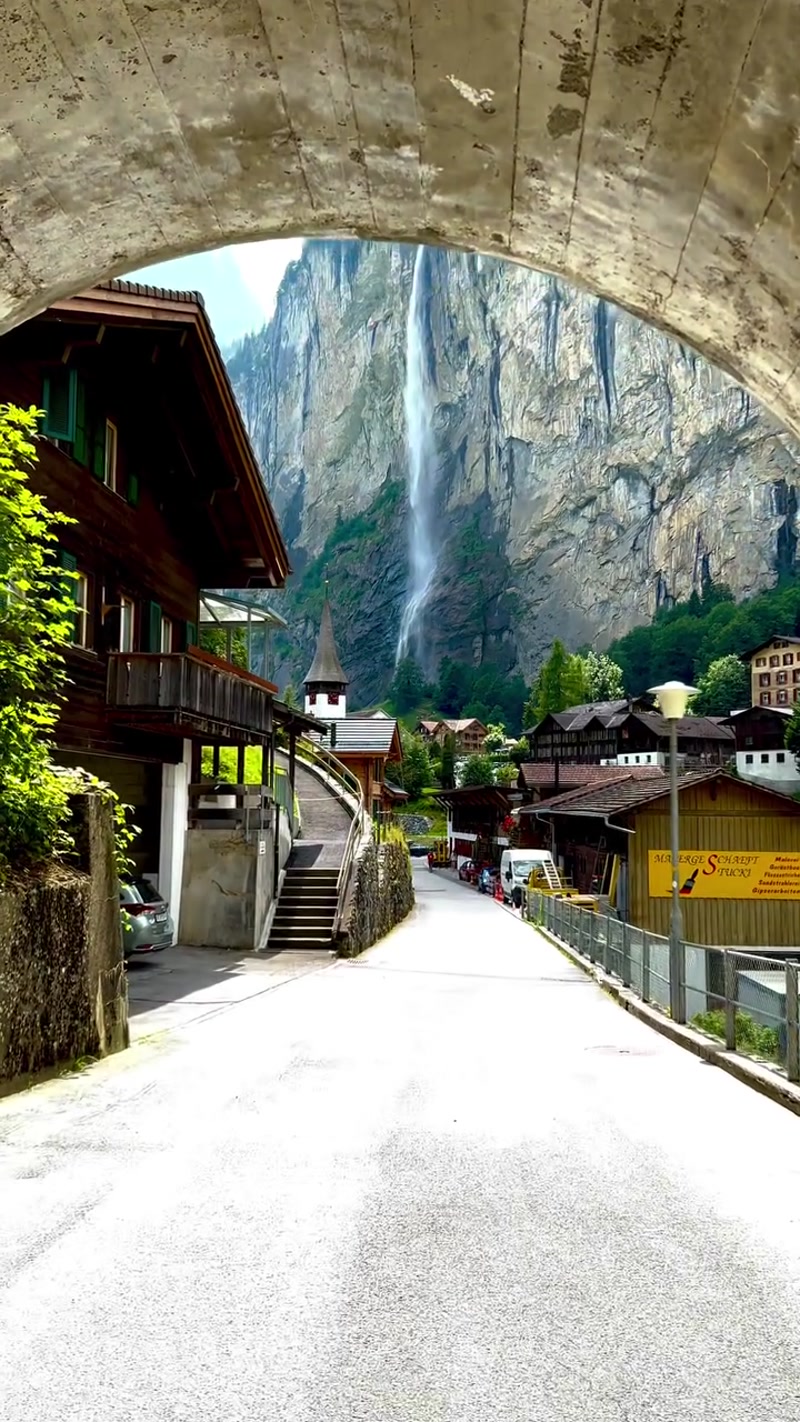 Travel photo of Lauterbrunnen, Berner Oberland, Switzerland showing scenic views and attractions