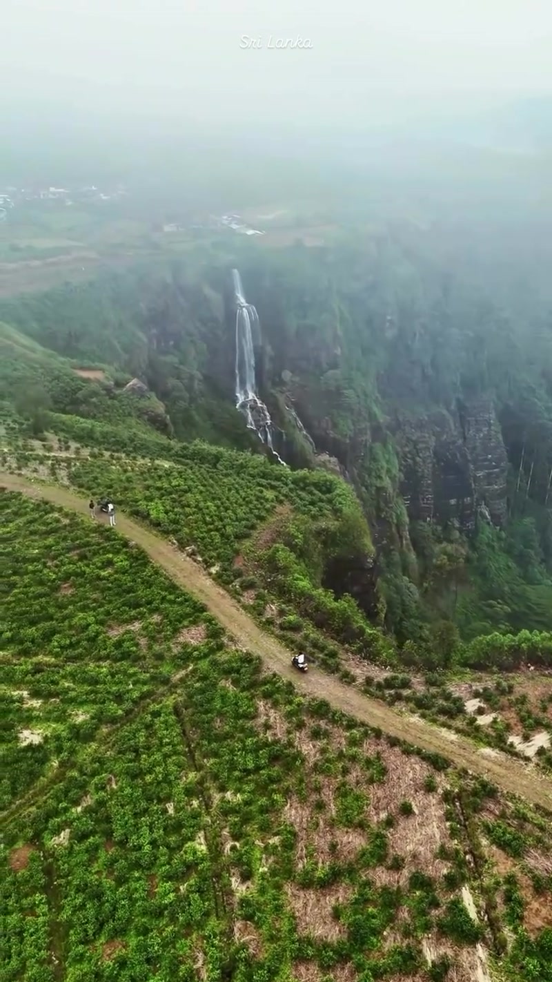 Travel photo of Gerandi Ella Falls, Knuckles Mountain Range, Sri Lanka showing scenic views and attractions