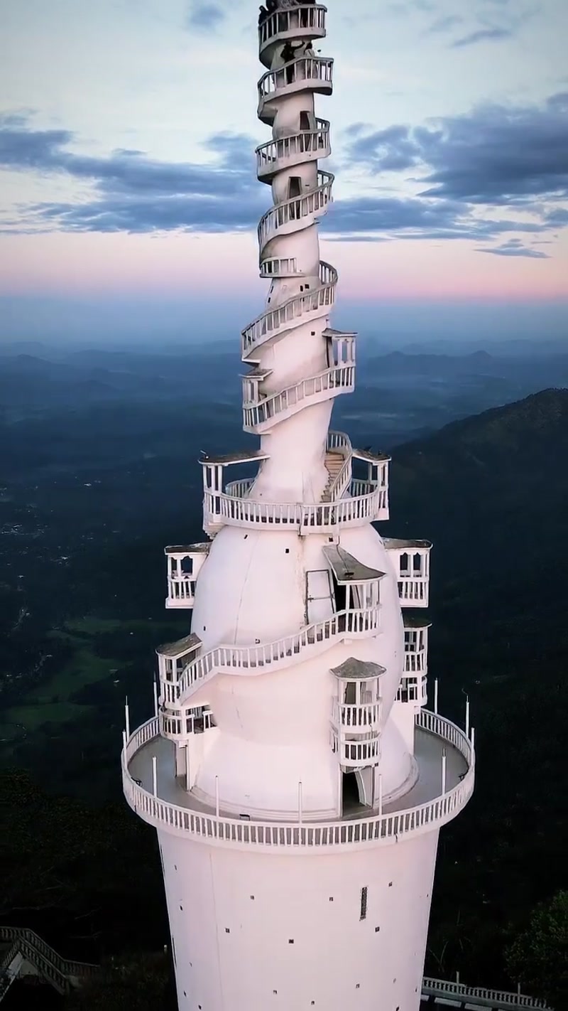 Travel photo of Ambuluwawa Tower, Gampola, Sri Lanka showing scenic views and attractions